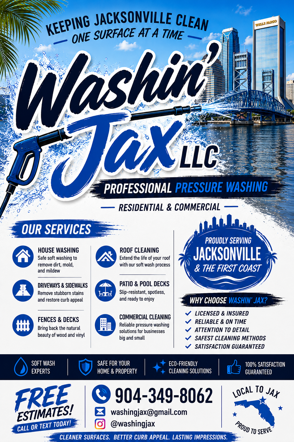 Washin' Jax LLC – Professional Pressure Washing Jacksonville
